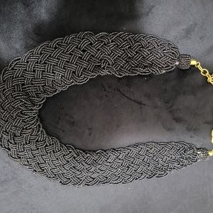 Sea Bead Braided Necklace